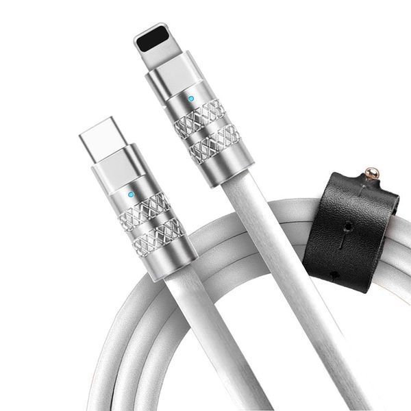 Надміцний кабель з підтримкою швидкої зарядки Type-C USB - lightning 227_14-63_23-163 фото