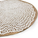 Набір сервірувальних серветок з джуту 2 шт. "Квітка" Білий 328 фото 4