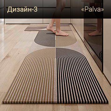 Сучасний килим у ретро-стилі 45 х 120 см Palva 337 фото